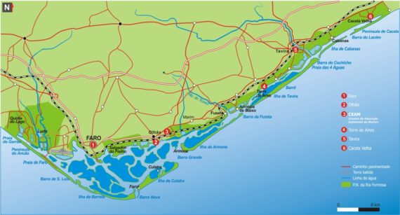 Ria Formosa Map