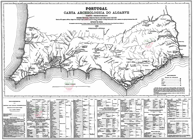 Map of Algarve